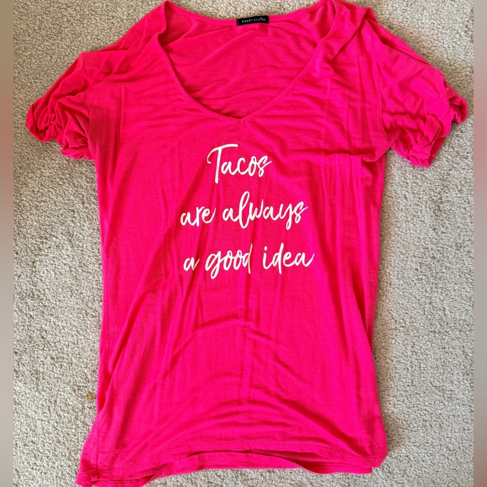Hot Pink Graphic Tee